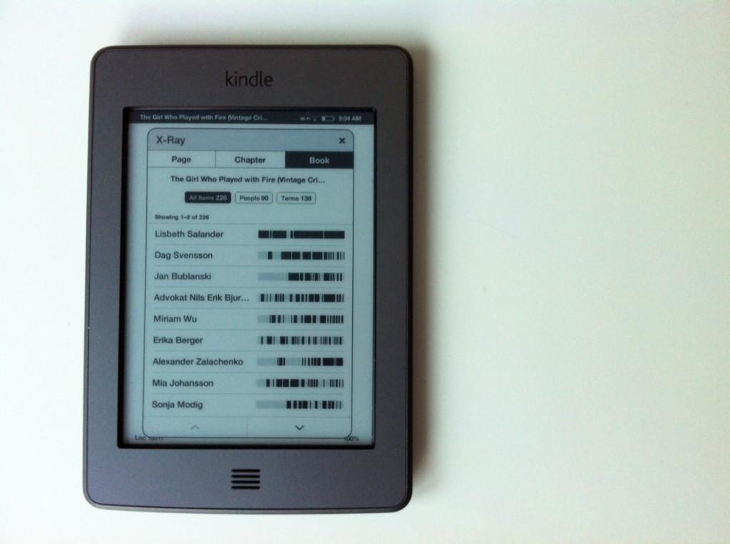 Kindle Touch xray