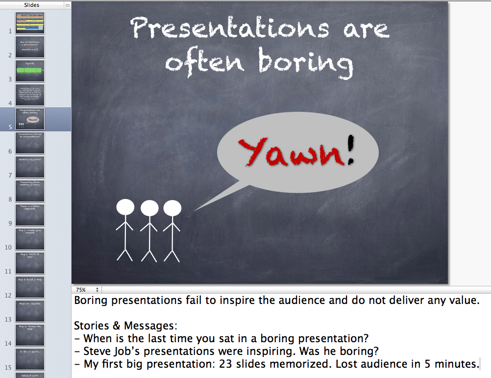 Presentation notes